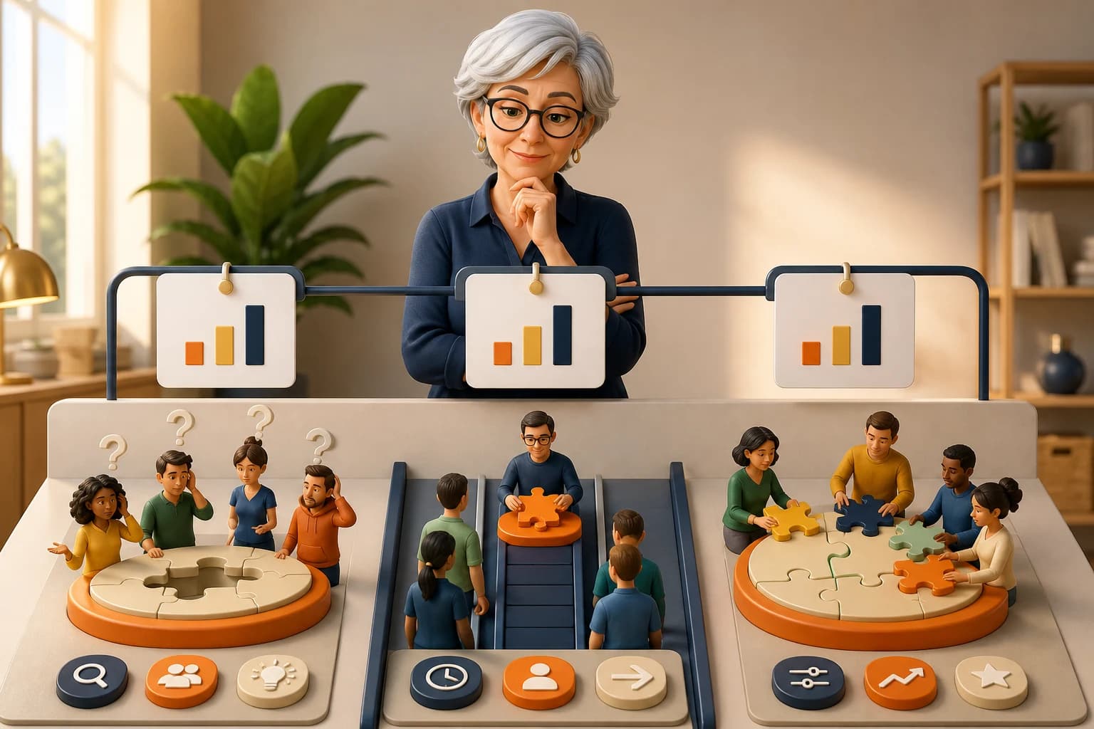 Three gaps that look identical on a chart and need different responses: nobody can do the work, exactly one person can and everything queues behind them, or everybody half does it and results vary.