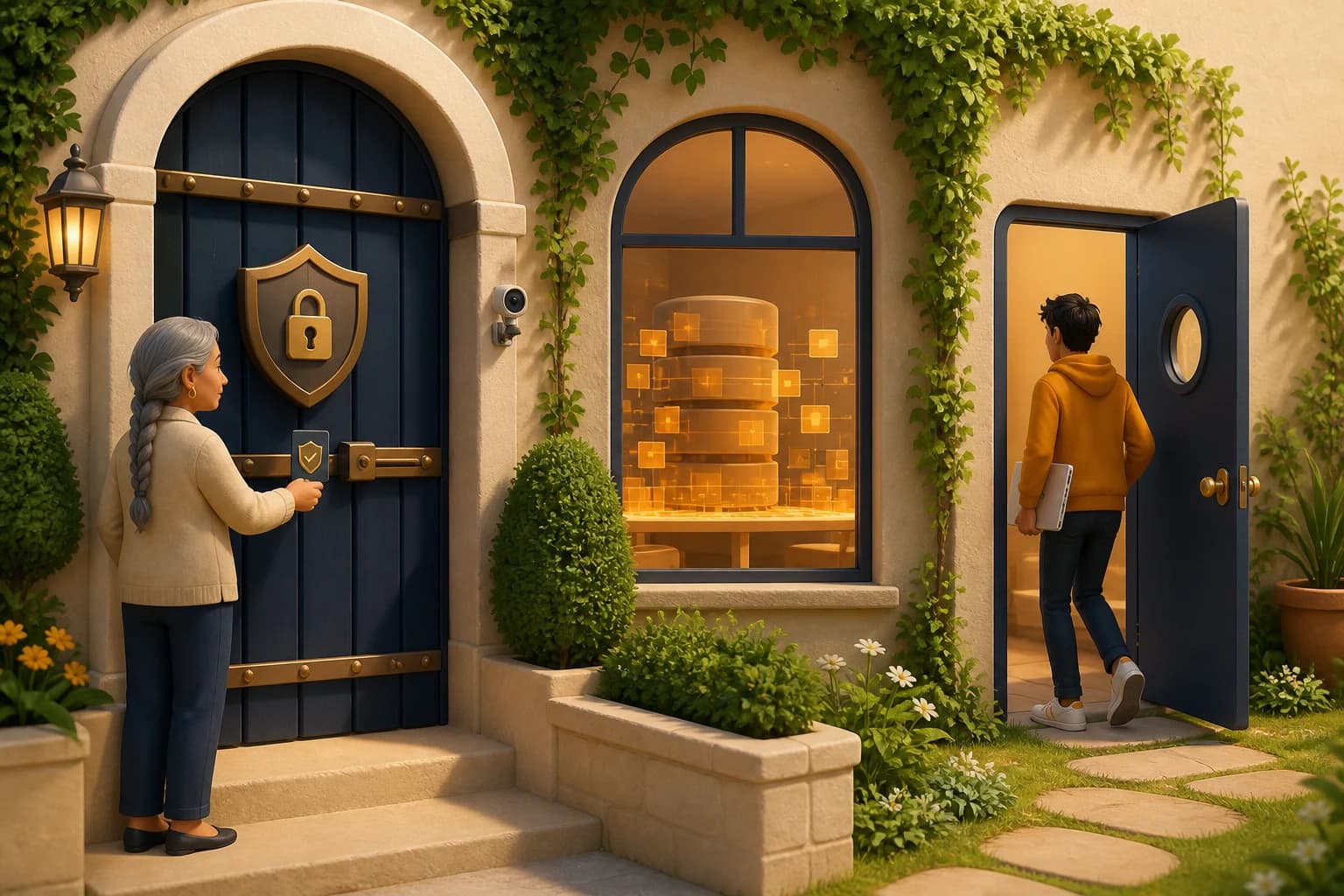 A promise kept carefully at the front door being quietly bypassed by a new side entrance, showing that a new path into the same information can undo a guarantee enforced somewhere else.