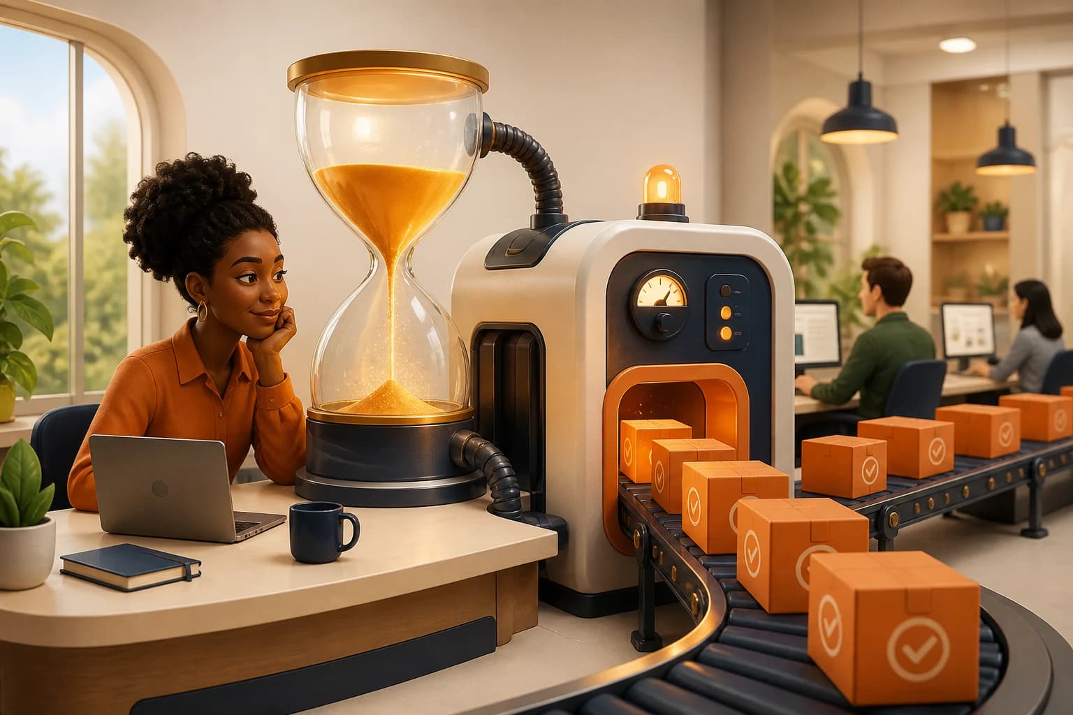 Time freed by automation flowing straight into whatever the organisation already counts. Nobody decided this; it is what happens when capacity rises and the incentives stay where they were.