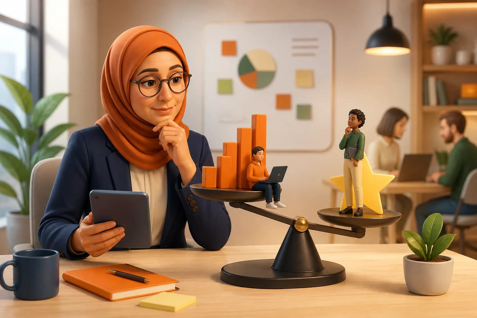 A manager reading two pieces of work of equal polish, one from deep understanding and one from fluent tool use, with nothing in either artefact to tell them apart.